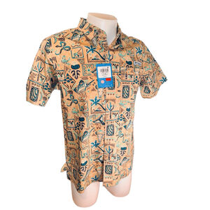 Men's Columbia Wild Camp Button Down Shirt l Tan Teal